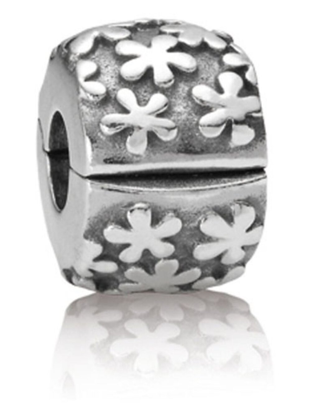 PANDORA Flowers Clip Authentic Sterling Silver Charm Divider Garden Floral - Picture 11 of 11